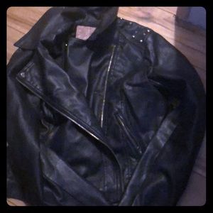 Super cute faux leather jacket!